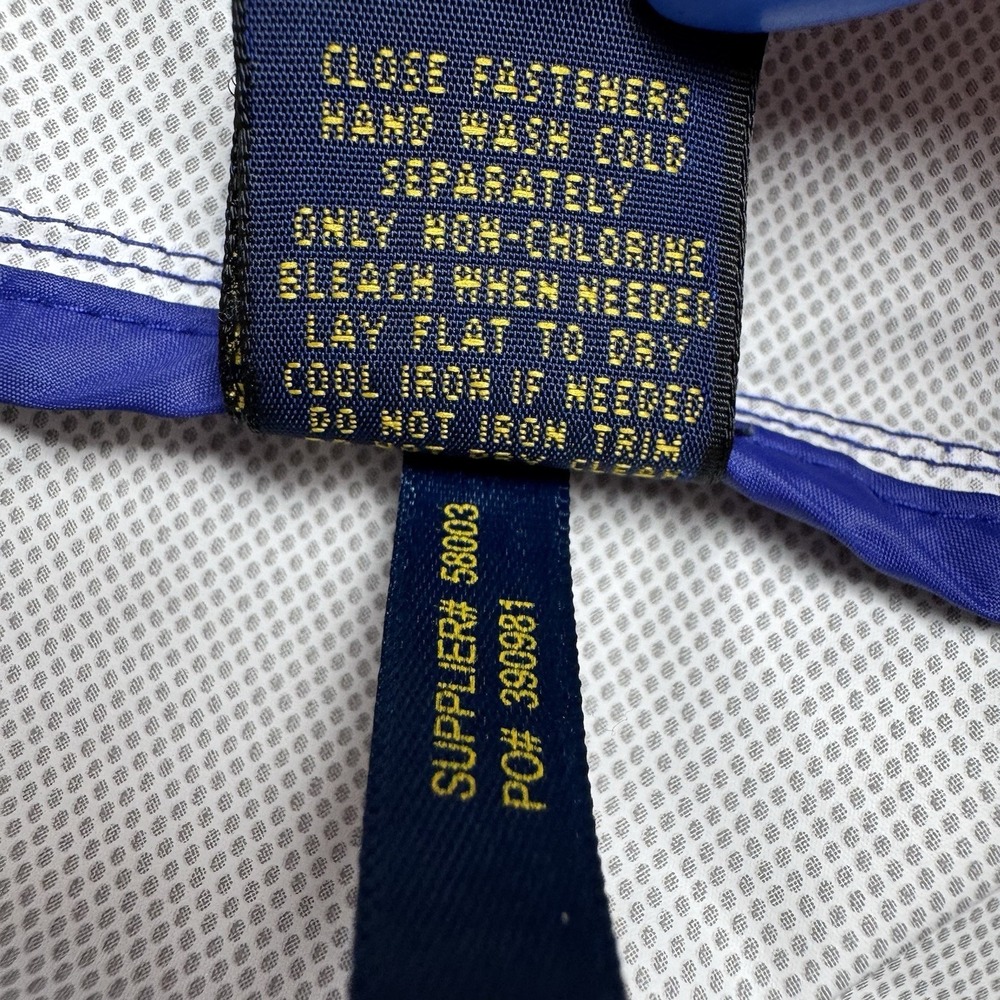 POLO GOLF RALPH LAUREN Vest Mens Medium Blue Windbreaker Water Resistant - Picture 6 of 9